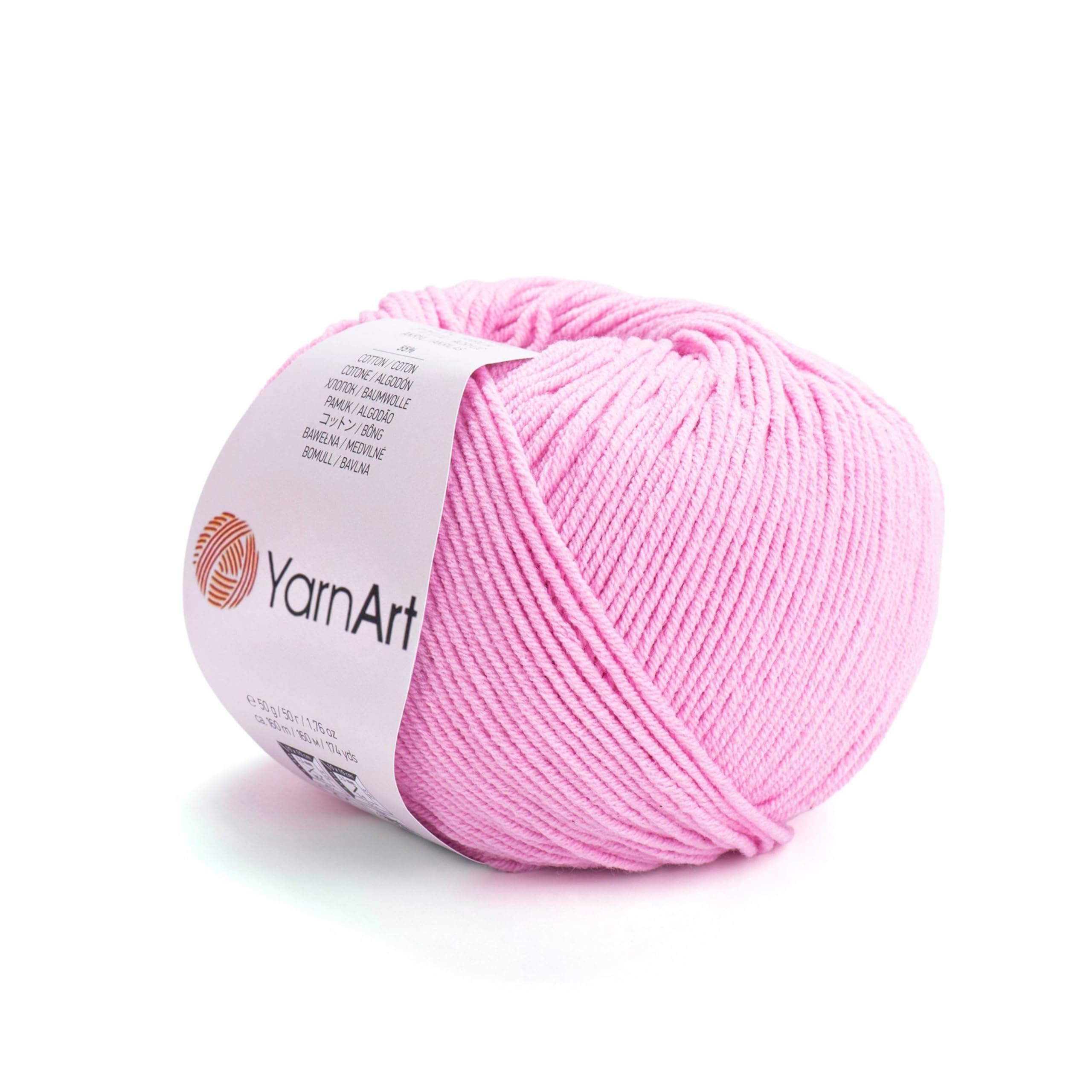 YarnArt Jeans Cotton Blend Yarn for Amigurumi, Crochet & Knitting, Soft Turkish Yarn 55% Cotton โ 45% Polyacrylic, Perfect for Handmade Projects (20)