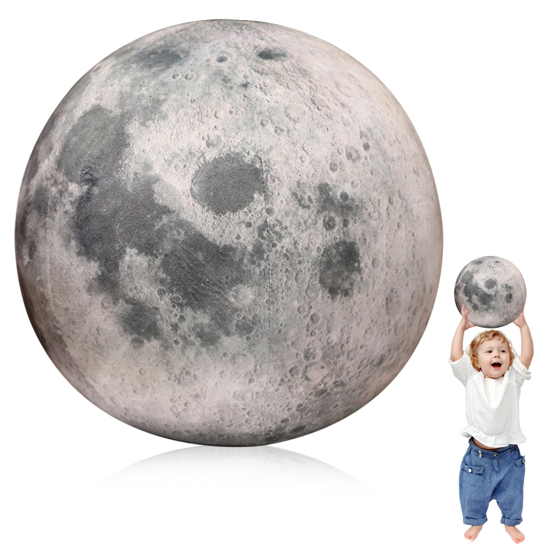Oreillers mignons moon en peluche planète jouet éducatif et coussin de lit rond