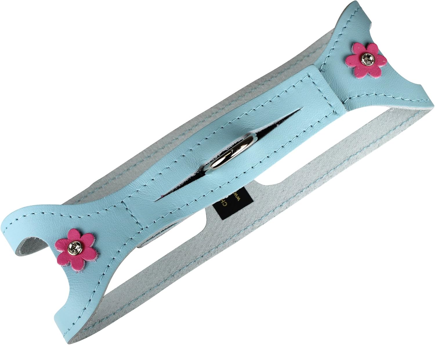 ChokeFree Pet Shoulder Collar, 18-Inch, Metallic Turquoise Pink