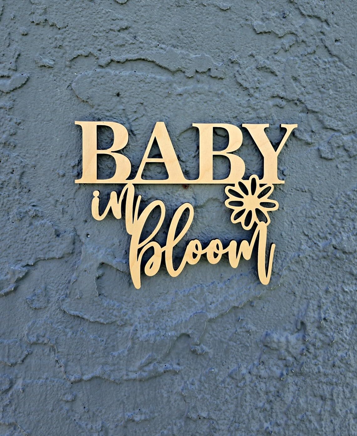 Toile de fond Baby in Bloom en bois pour annonce de sexe