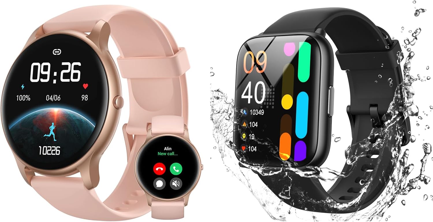 Parsonver Smart Watch, PS01G Bundle with PSSW2PB, 2 Pack