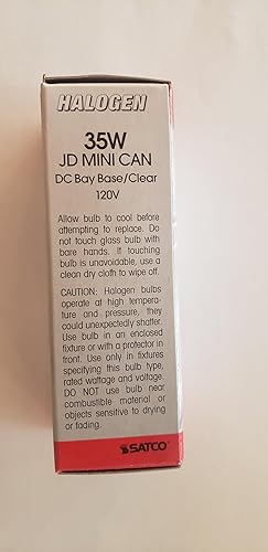 Miniatura 3 de Satco, S1979, foco de luz T4 DC Bayonet de 35 w y 120 v, claro., S1979, 35watts, 120 volts