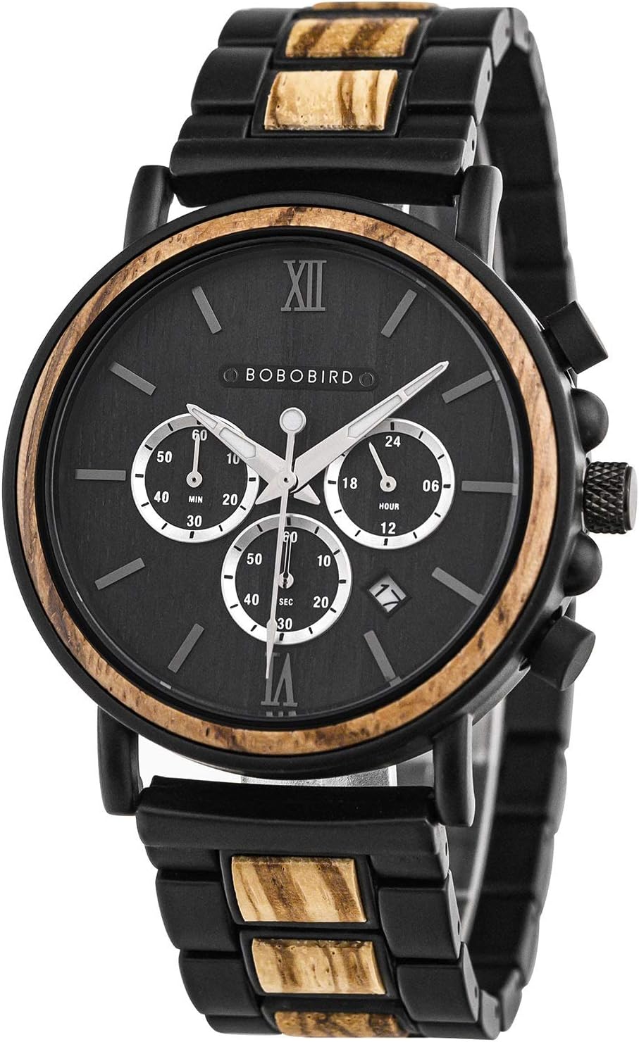 2021 New Men's Wrist Watches Stylish Wood Watch Analog Quartz Casual Wooden Wrist Watch with Gift Box