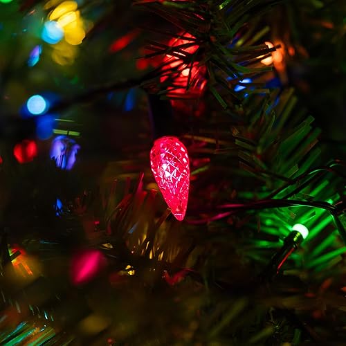 Miniatura 4 de TW SHINE C6 - Guirnalda de luces de Navidad, 200 LED de 66 pies, 8 modos, impermeable, conectable, multicolor