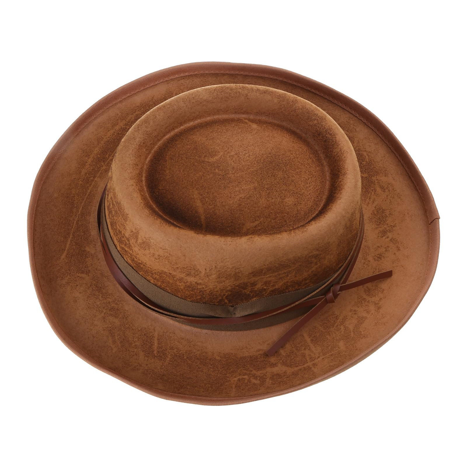 Sombrero Fedoras de moda para mujeres y hombres con cinturón, sombrero de panamá, sombrero de magos, sombrero de lana, disfraz de juego de rol, sombrero de disfraz para adultos
