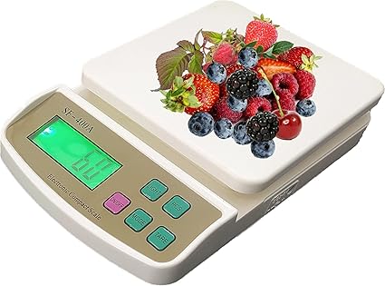 U UZAN Kitchen Weight Scale, Digital Grams and Ounces for Weight Loss, Baking, Cooking and Keto, Upto 10 KG for Home K/30/KKe Kitchen