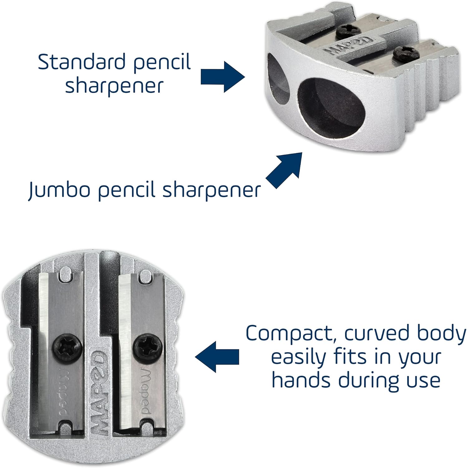 Maped Classic 2 Hole Metal Pencil Sharpener Display x20 (506700)