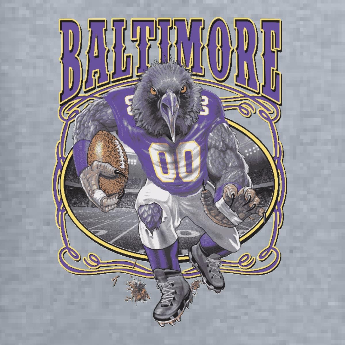 Wild Bobby Baltimore Fan | BAL Fantasy Football Sports Unisex Graphic Crewneck Sweatshirt