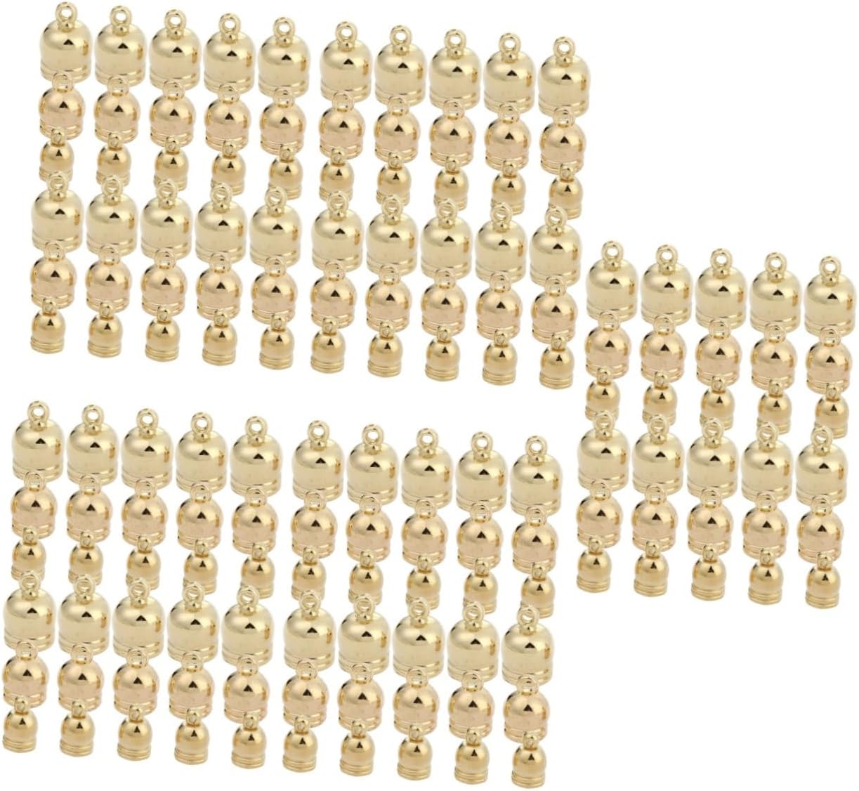 TEHAUX 600pcs Tassel End Caps for Jewelry Making Replaceable Cord Locks Vintage Style Accessories for Craft Projects for