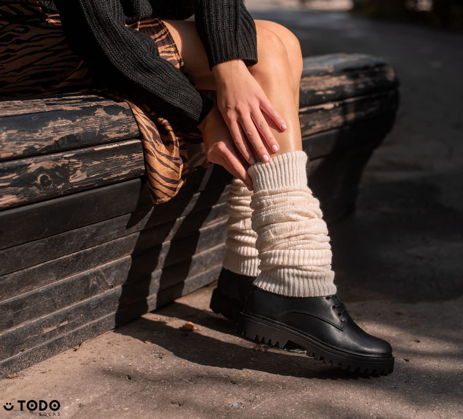 TODO Jambières Guêtres Femme en Laine - douces, souples - pour l'hiver quand il fait froid.