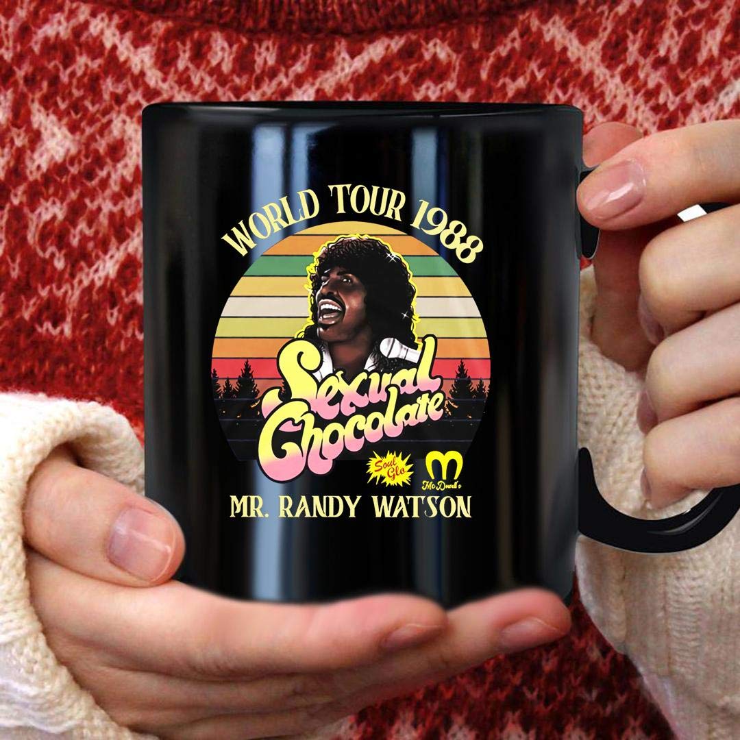 Apular Sexual Choc-Olate World Tour 1988 Randy Watson Coming To America Mug 11oz Black Ceramic Coffee Mug