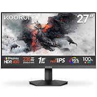 KOORUI 27 Pollici Gaming Monitor 235Hz QHD IPS HDR400 Adaptive Sync HDMI/DP