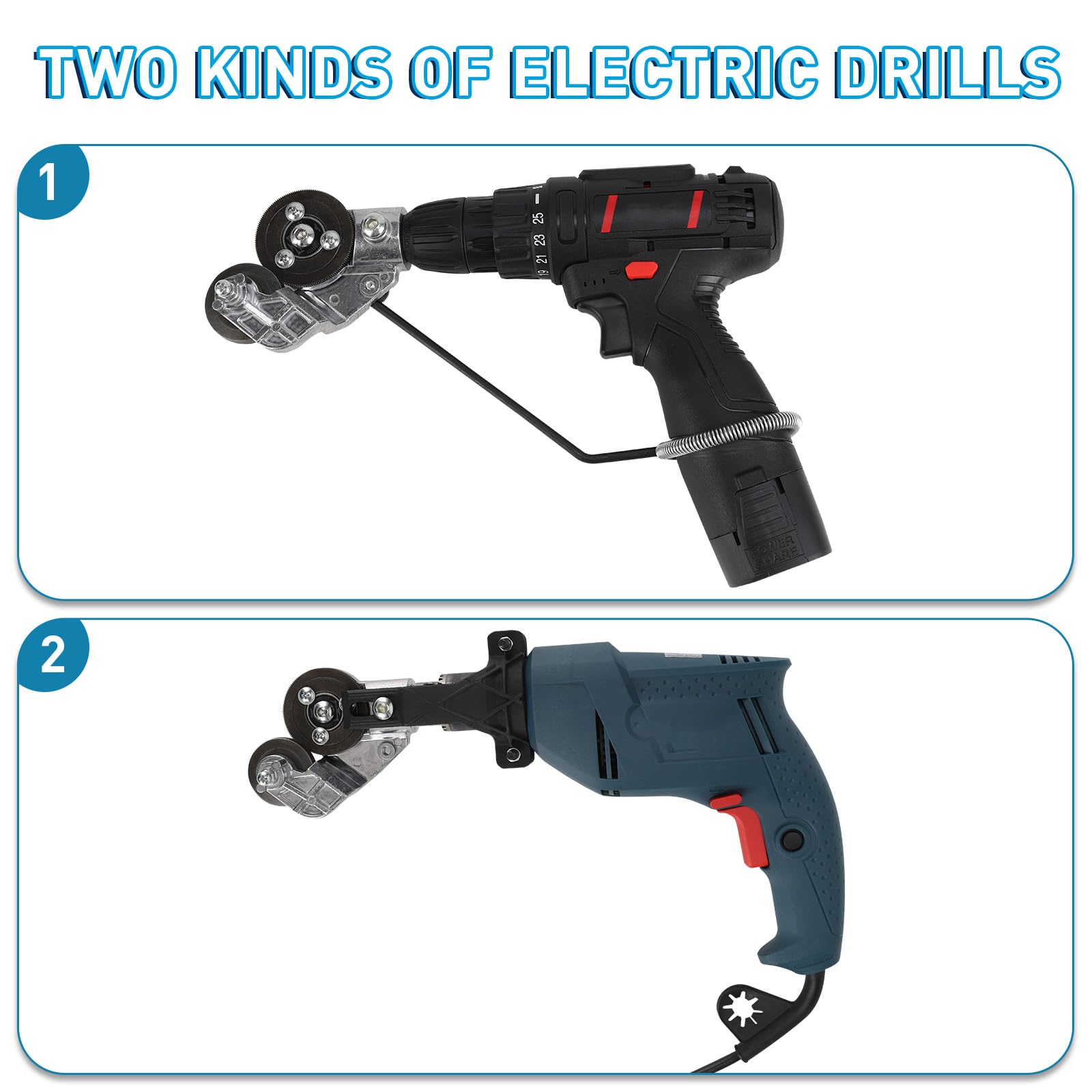Electric Drill Plate Cutter - Metal Nibbler Attachment -5