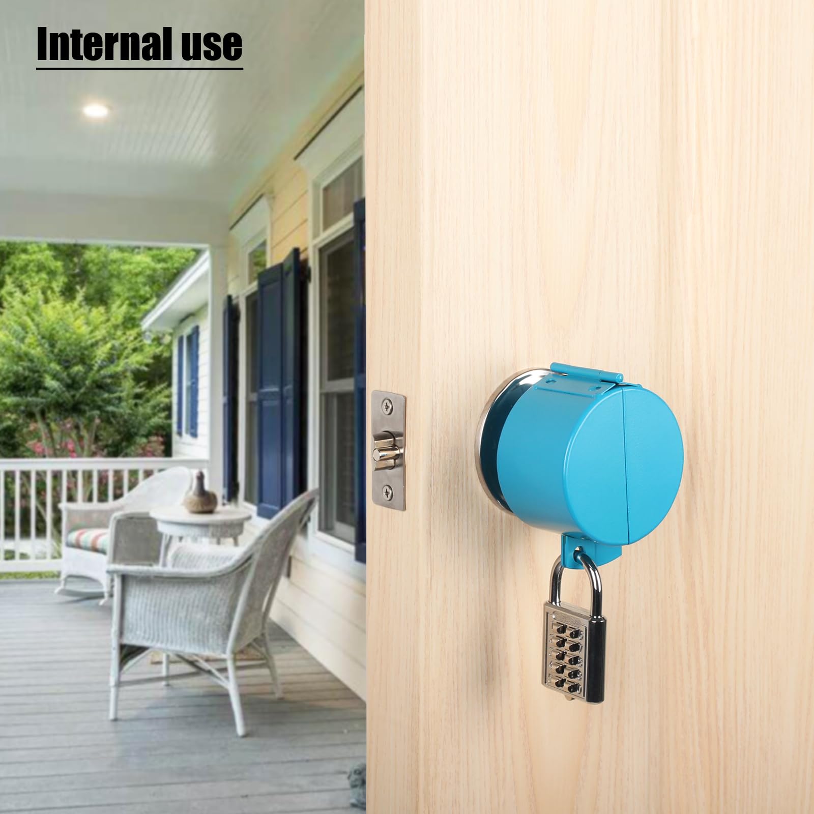 Snapklik.com : TEMEILI Door Knob Lock Cover, Circular Door Handle Lock