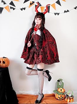 Amazon.co.jp: ハロウィン コスプレ ゴスロリ 女王服 ドレス