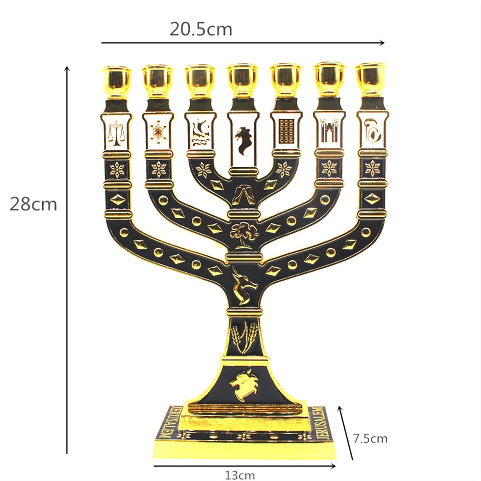 Amazon.co.jp: イスラエルユダヤ人キャンドルホルダーの黄金の7つの枝
