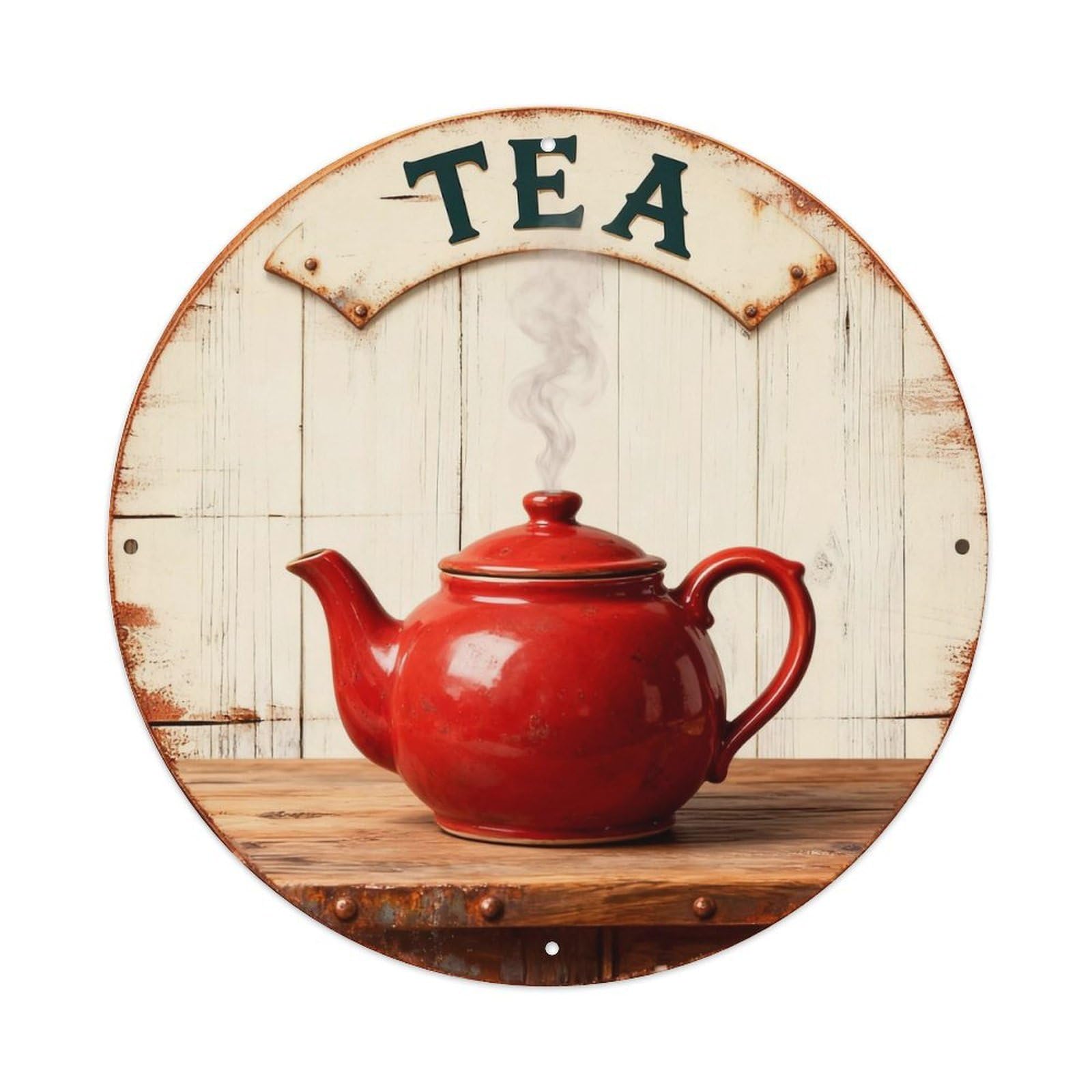 Tea Sign Metal Tin Sign Plaque