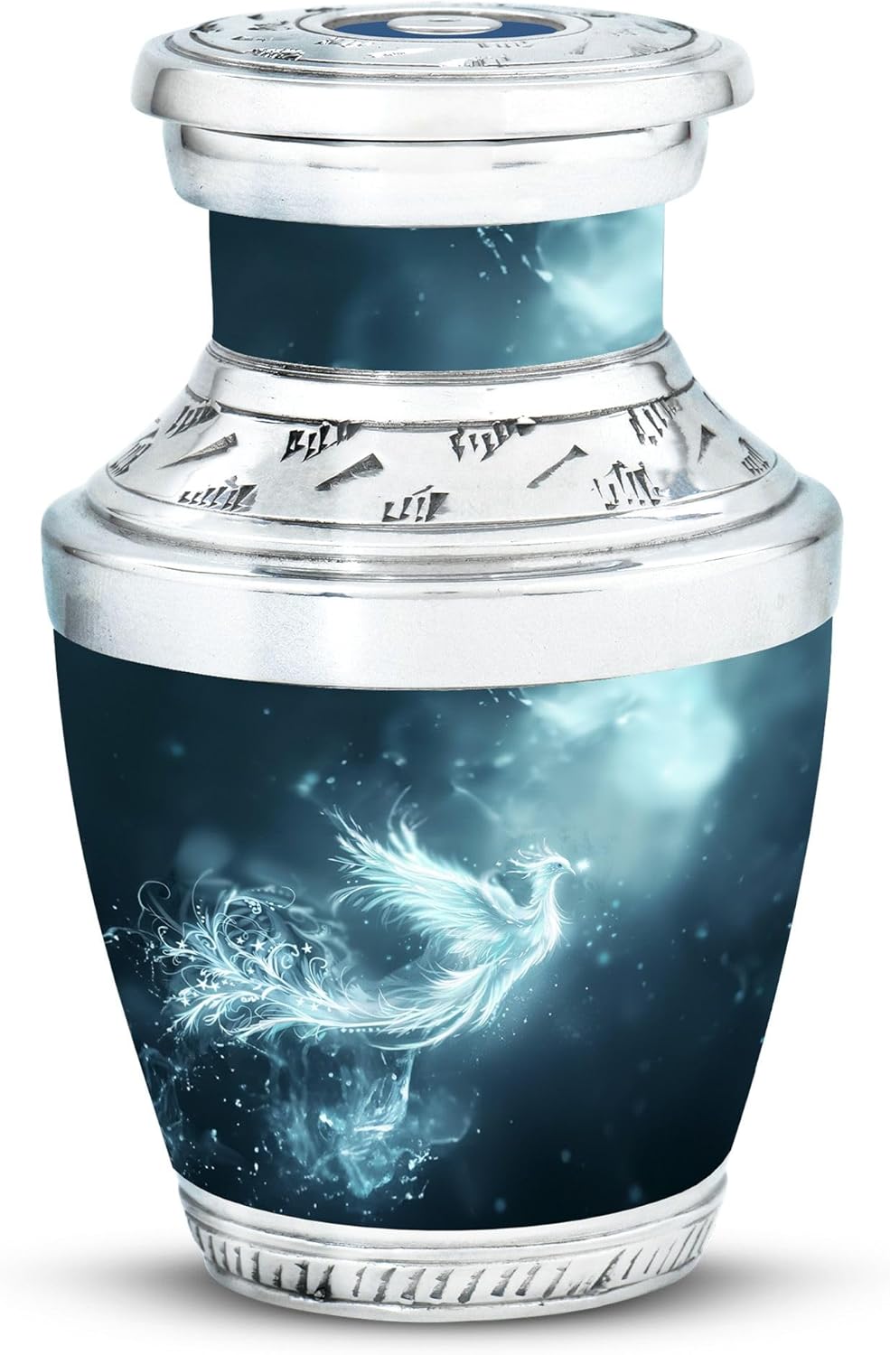 Phoenix Bird Urns, Human Remains, 3 Inch, Metal, Pack of 1, Handcrafted for Ashes, Miniture for Male & Female, Small Keepsake