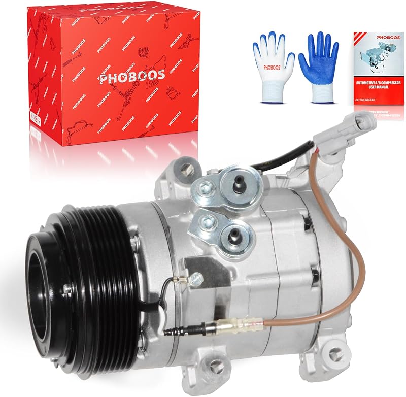 Compressor de ar-condicionado PHOBOOS com embreagem para Toyota Tacoma 2016–2023