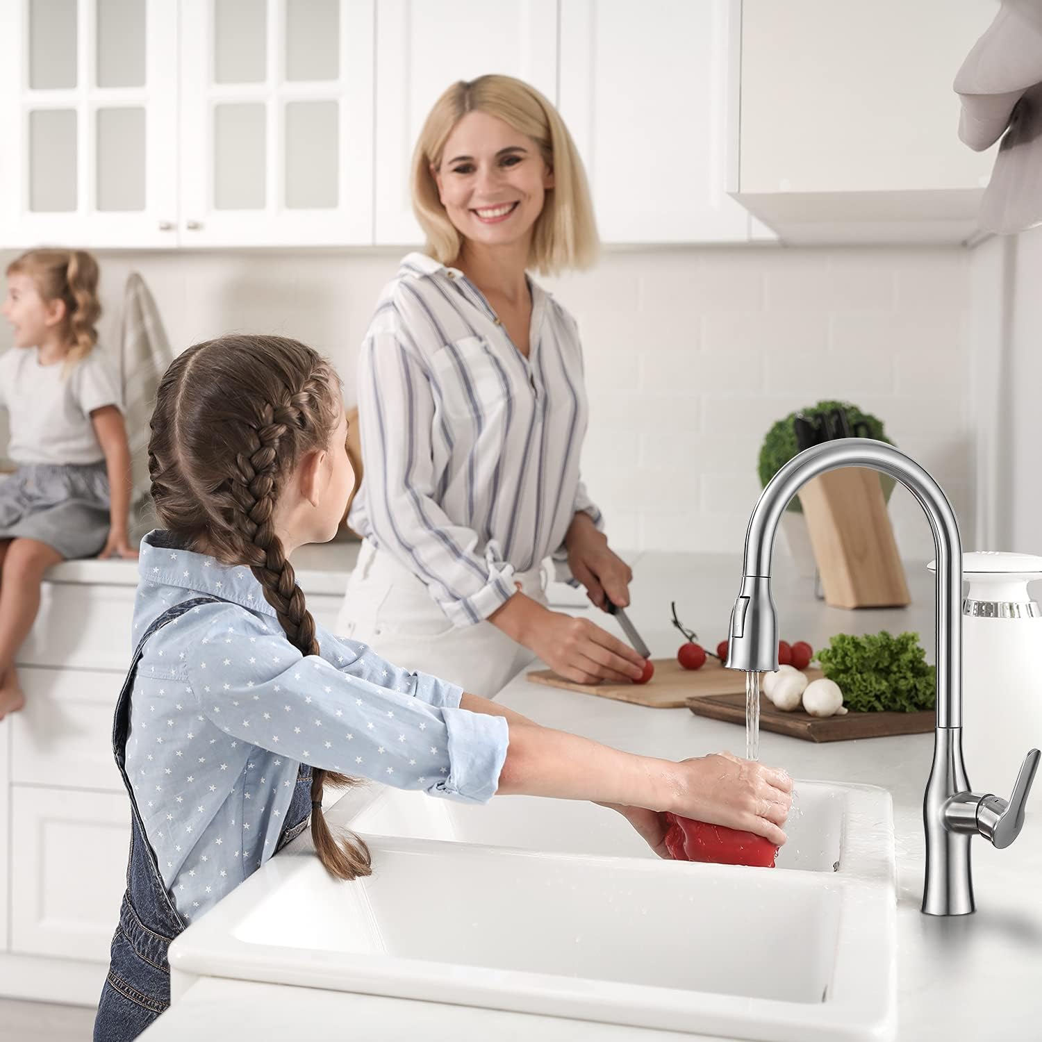 Amаzоn Crаzу 🔥 Dеаlѕ Aerbes Kitchen Faucet, Stainless Brushed Kitchen Faucets with Pull Down Sprayer, High Arc Single Handle 360 Swivel Pull Out Faucet with Deck Plate, Commercial Modern RV Faucet Bar Sink Faucets Amаzіng 🔥 Aerbes Kitchen Faucet, Stainless Brushed Kitchen Faucets with Pull Down Sprayer, High Arc Single Handle 360 Swivel Pull Out Faucet with Deck Plate, Commercial Modern RV Faucet Bar Sink Faucets