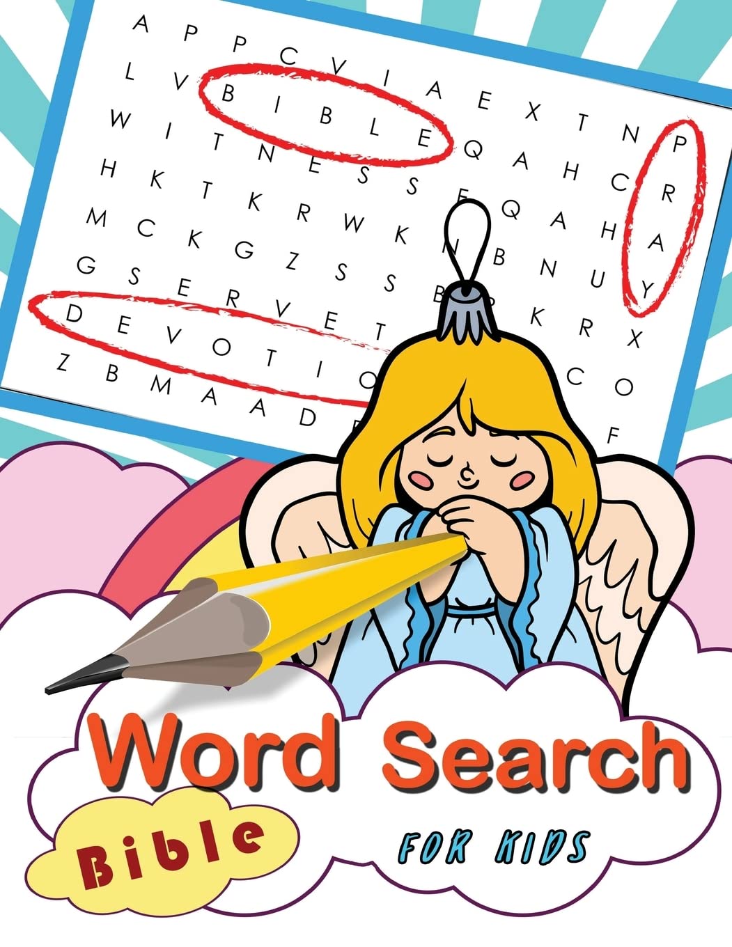 Word Search Bible for Kids: Word Search Books for Kids Ages 6-8: Volume 1 (Bible Study Game for Kids)