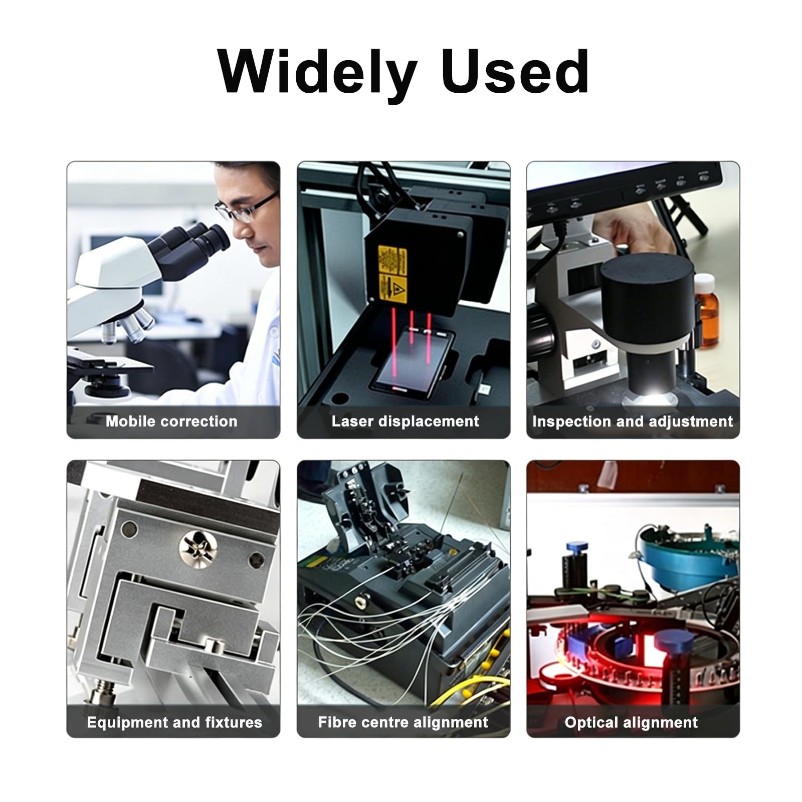 Mesa deslizante micrométrica para calibración manual precisa del ángulo, plataforma de desplazamiento de 25 x 25 mm para medición de microscopio