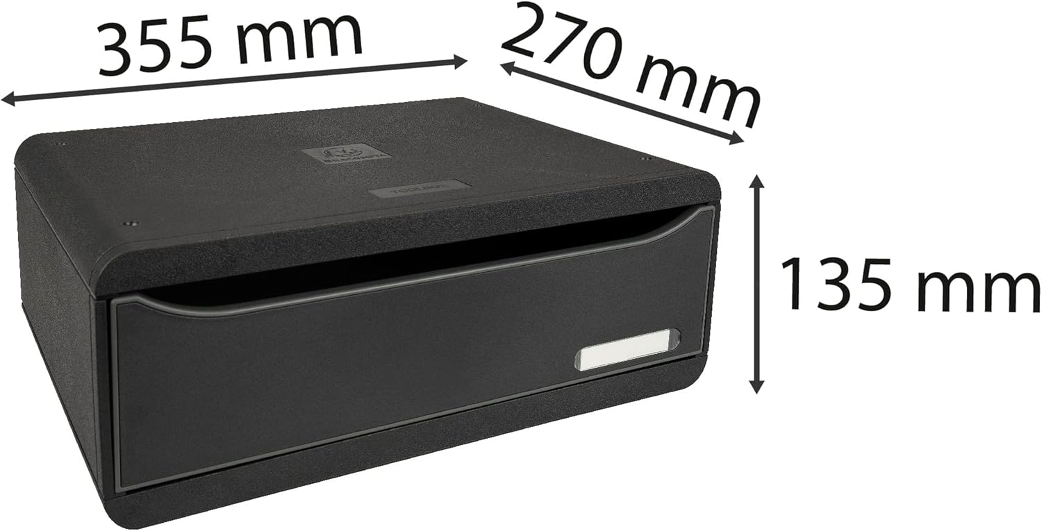 EXACOMPTA ECOBlack 317714D Maxi Storage Module 1 Drawer Black