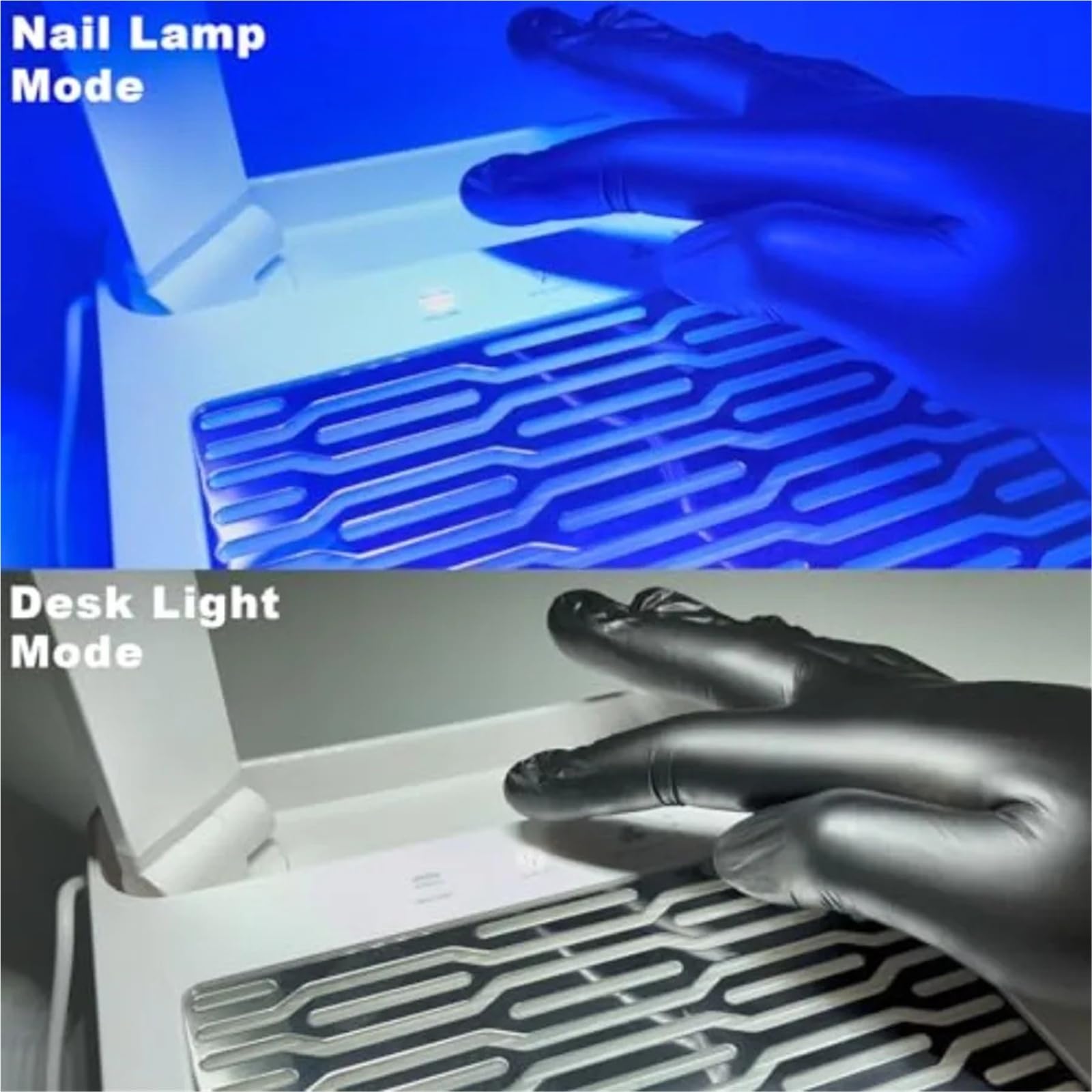 Colector de polvo de uñas Aspirador de polvo for uñas con lámpara y luz manicura, máquina extractora profesional for acrílicas