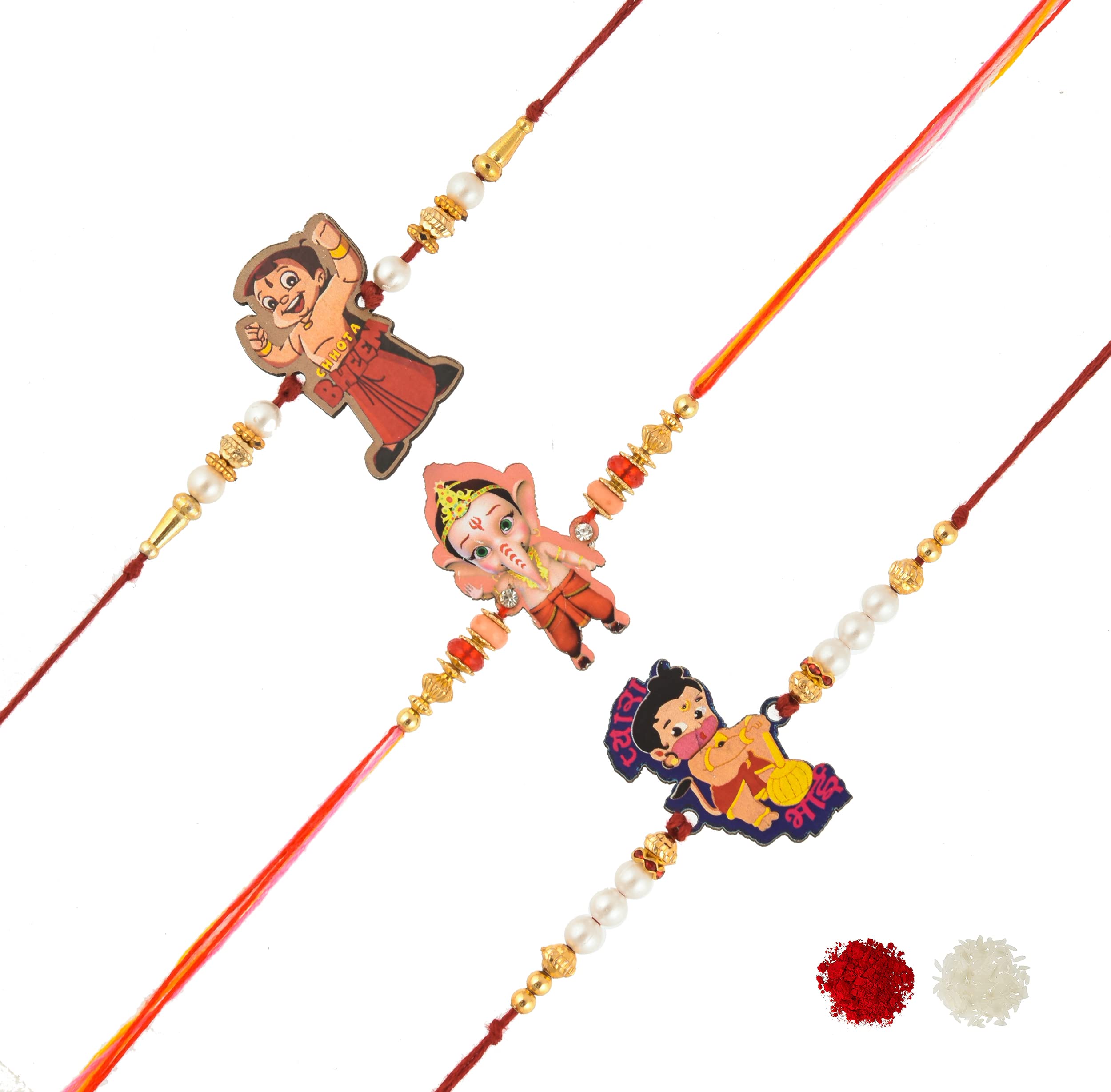 The Click India Designer Wooden Kids Rakhi Set of 3 Best Gift For Boys/Girls/Brother/Sister/Cousin/nephew/Niece/Children/Bhai (B0981DH422) Amazon Price History, Amazon Price Tracker