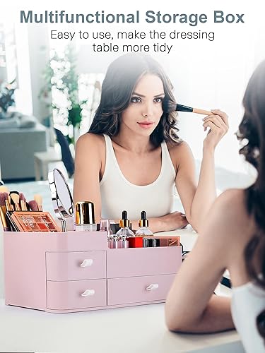 Miniatura 9 de Organizador de perfume de colonia con cajones, almacenamiento de perfumes grandes para encimera, soporte de perfume para colonia, desodorante,