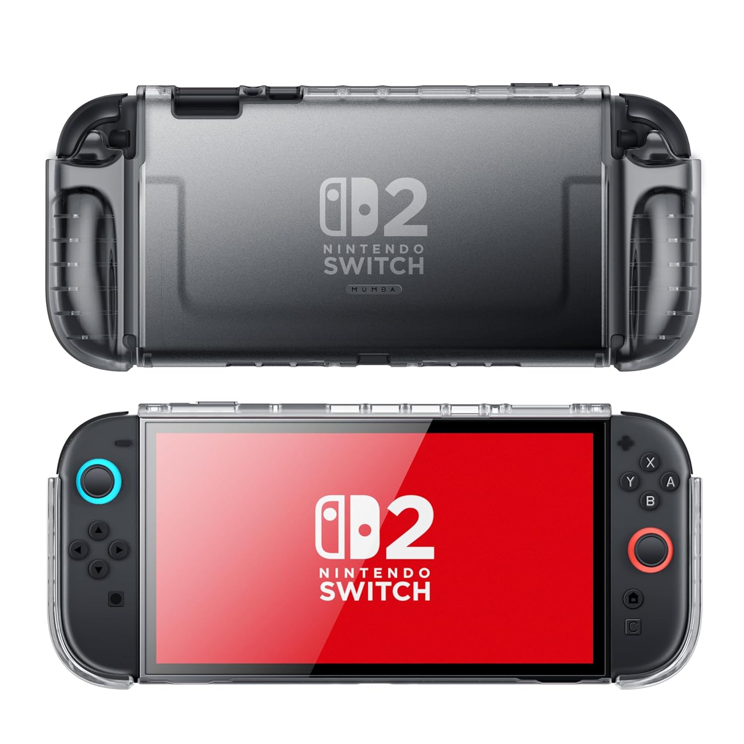 Mumba Dockable Clear Case for Nintendo Switch 2 (2025), Lightweight Protective Cover with Quick-Release Joy-Con Design, Hard PC Back Panel+Soft TPU Grip, Compatible with Switch 2 Console (FrostBlack) - Image 9