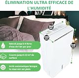 Meaco DD8L Zambezi Air Dehumidifier Low Energy Desiccation Dehumidifier Prevents Condensation, Mould and Moisture - 91 x 58 x 140 cm - 4