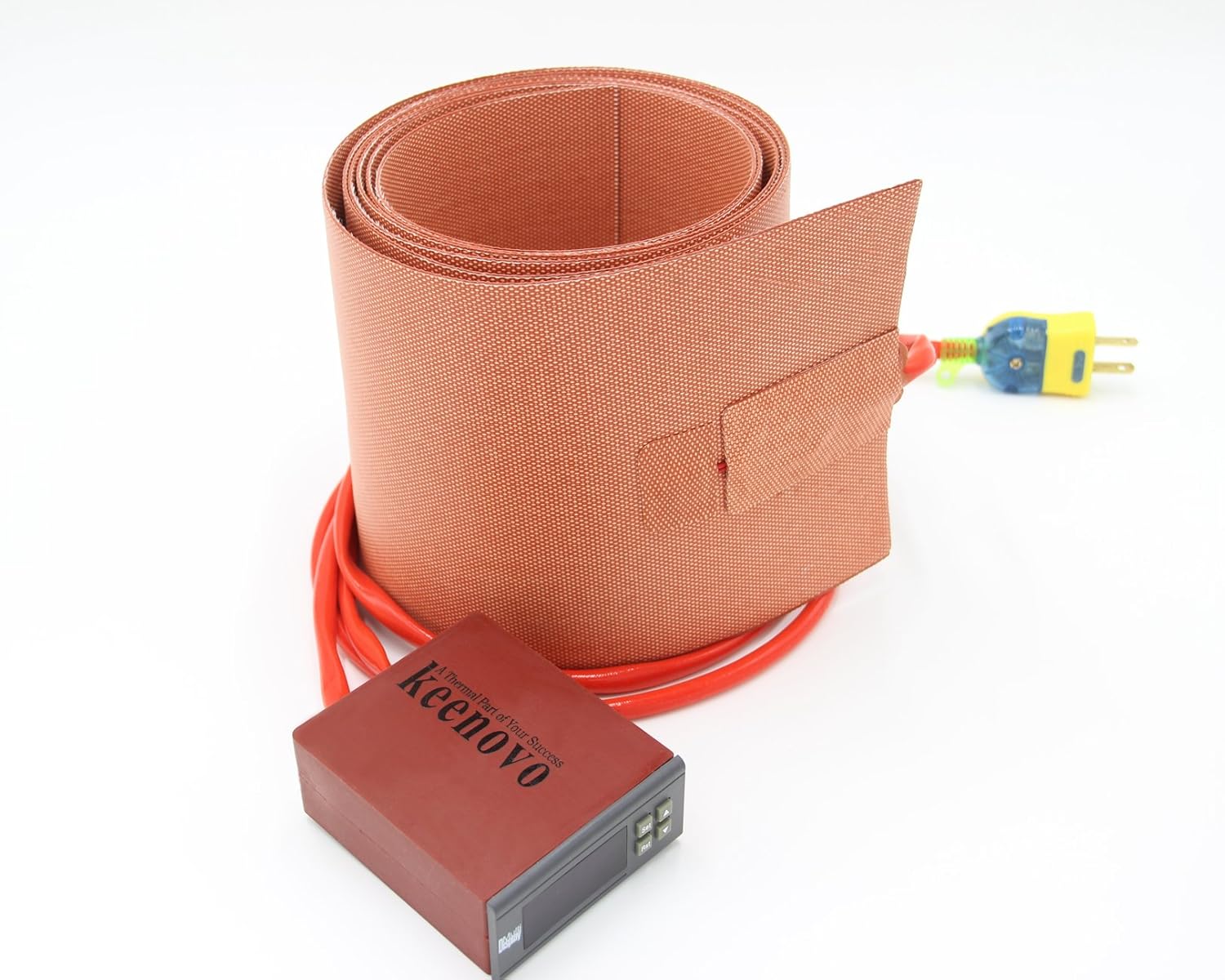 6" X 96" 1600W@120V KEENOVO Silicone Heater Blanket for Musical Instrument Side PVC Board Bending/Molding Wood Working w/Digital Thermostat Controller