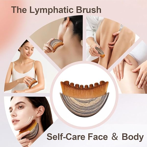 Brosses lymphatiques pour le visage lymphatique pour le visage, le menton et la mâchoire - 2