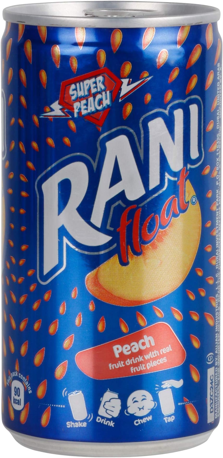 Rani Peach Float Jar, 6 X 180 G, Vegetarian