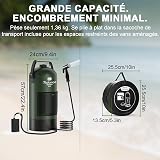 Tadomoe Electric Camping Shower 20L with Pump 2000 mAh, Green - 4