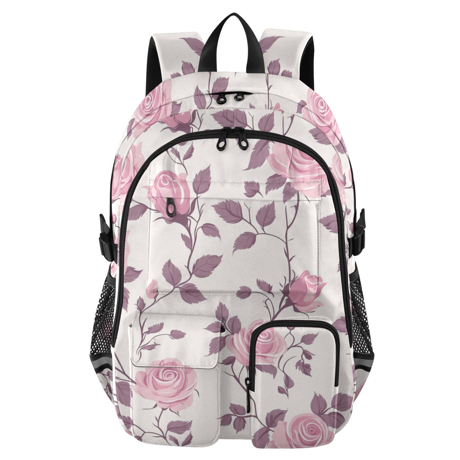 Mochila escolar para adolescentes que buscan comodidad y diseño floral 8