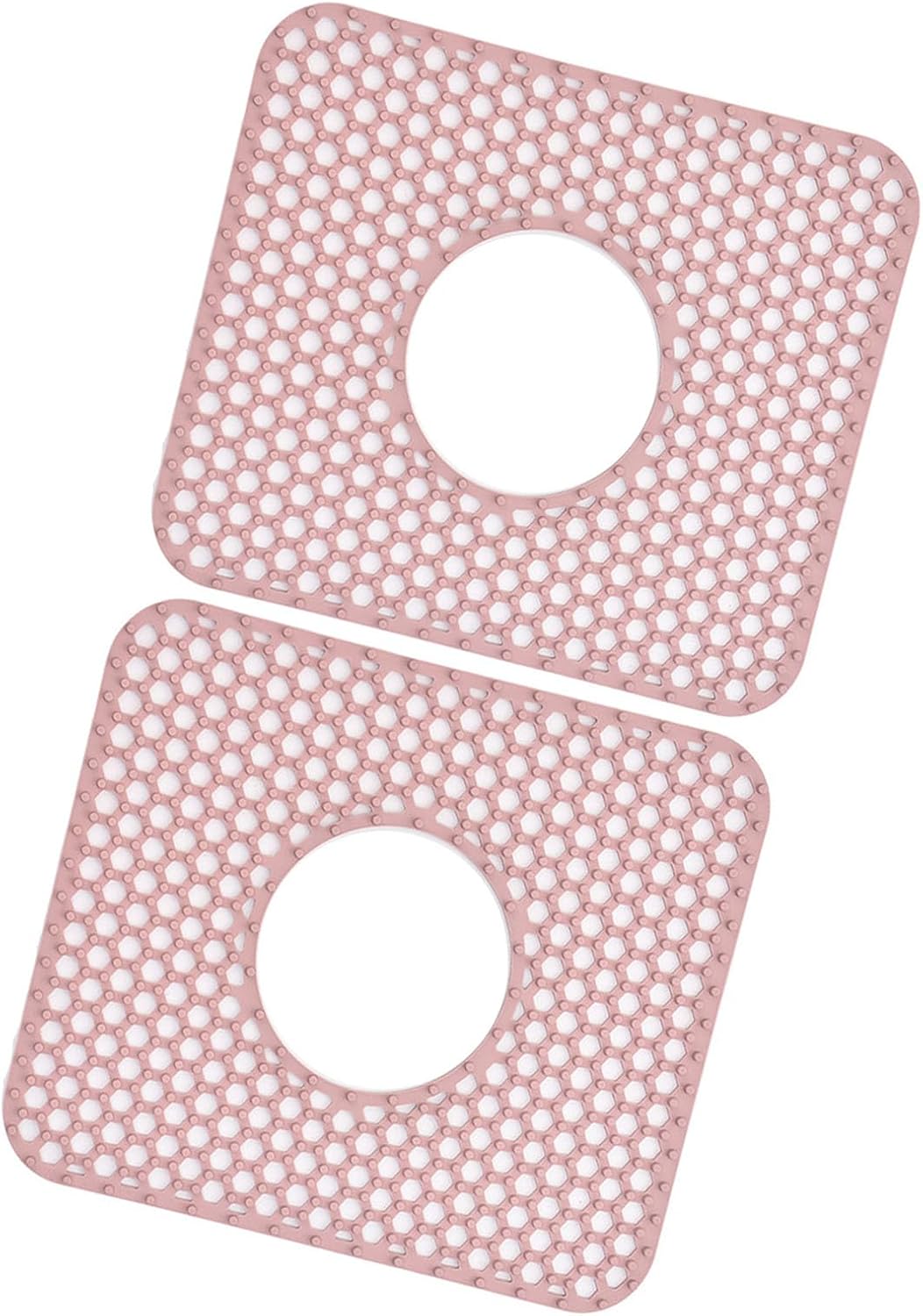 2 Pieces Silicone Sink Inserts Featuring Open Pattern, A