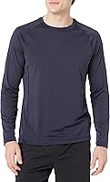 Amazon Essentials Men's Long-Sleeve Quick-Dry UPF 50 Rash Guard Swim Tee - Slim Fit Sun Protection Shirt
