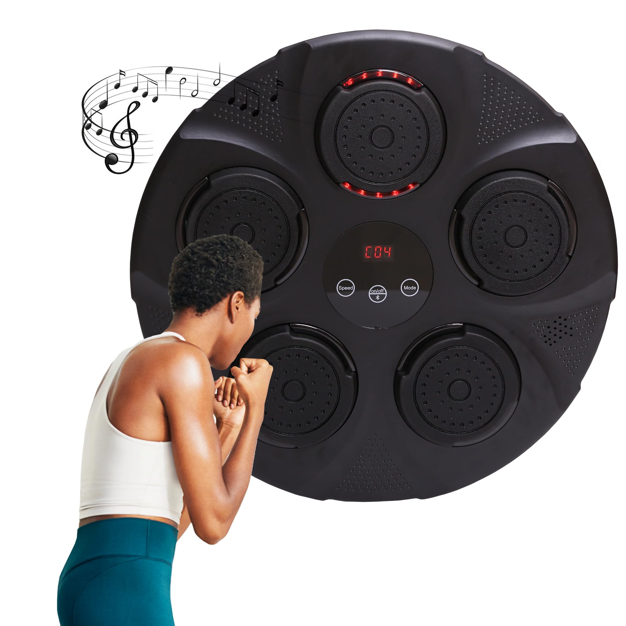 Lipzie Bluetooth-Enabled Boxing Machine with Wall-Mounted Design – Interactive Electronic Punching Trainer Featuring Custom Music Streaming for Home Workouts-picture-16
