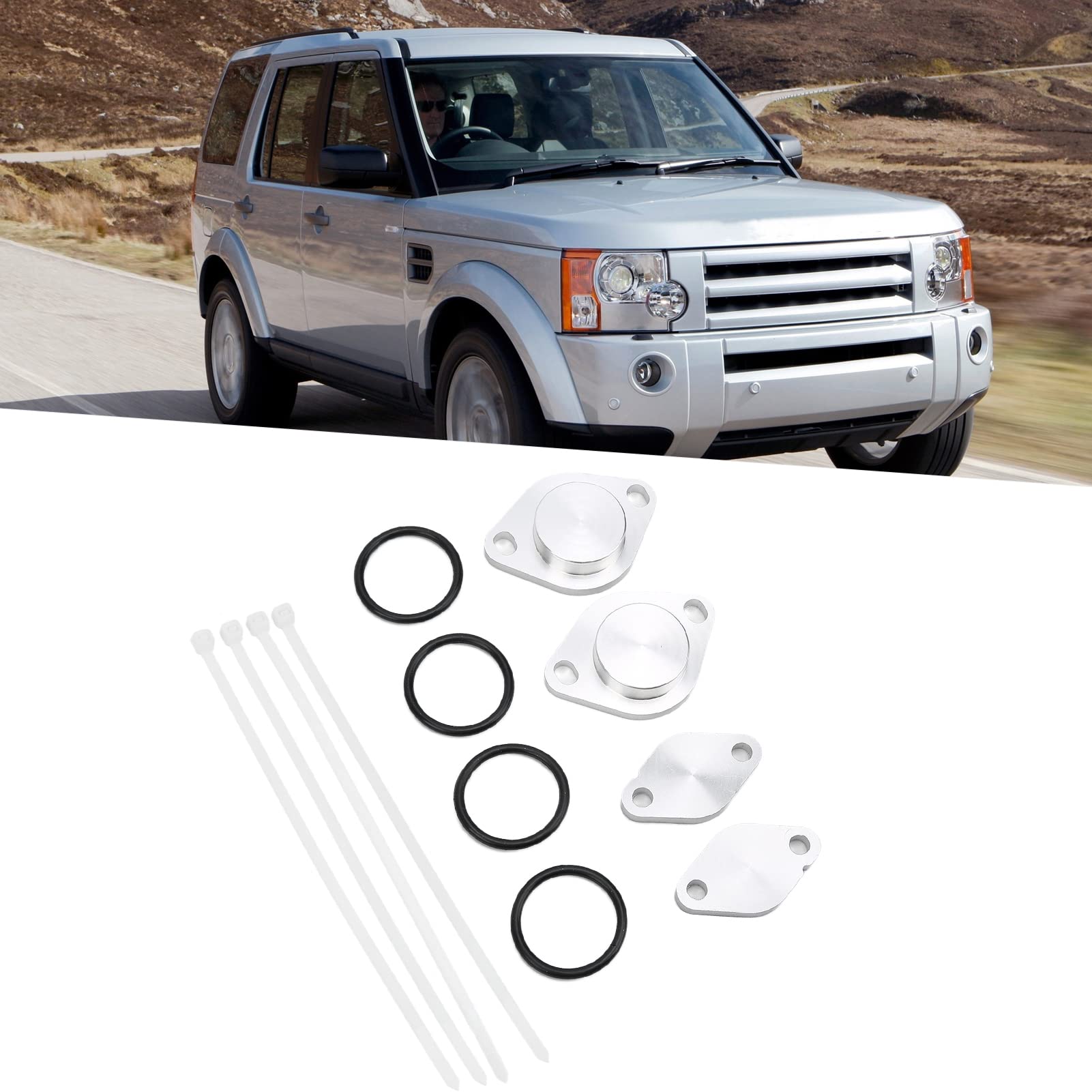 Kit de Obturación EGR para Land Rover Discovery 3 para Range Rover Sport TDV6, Placa de Obturación EGR O Rings Cable Ties Accesorios Reemplazo