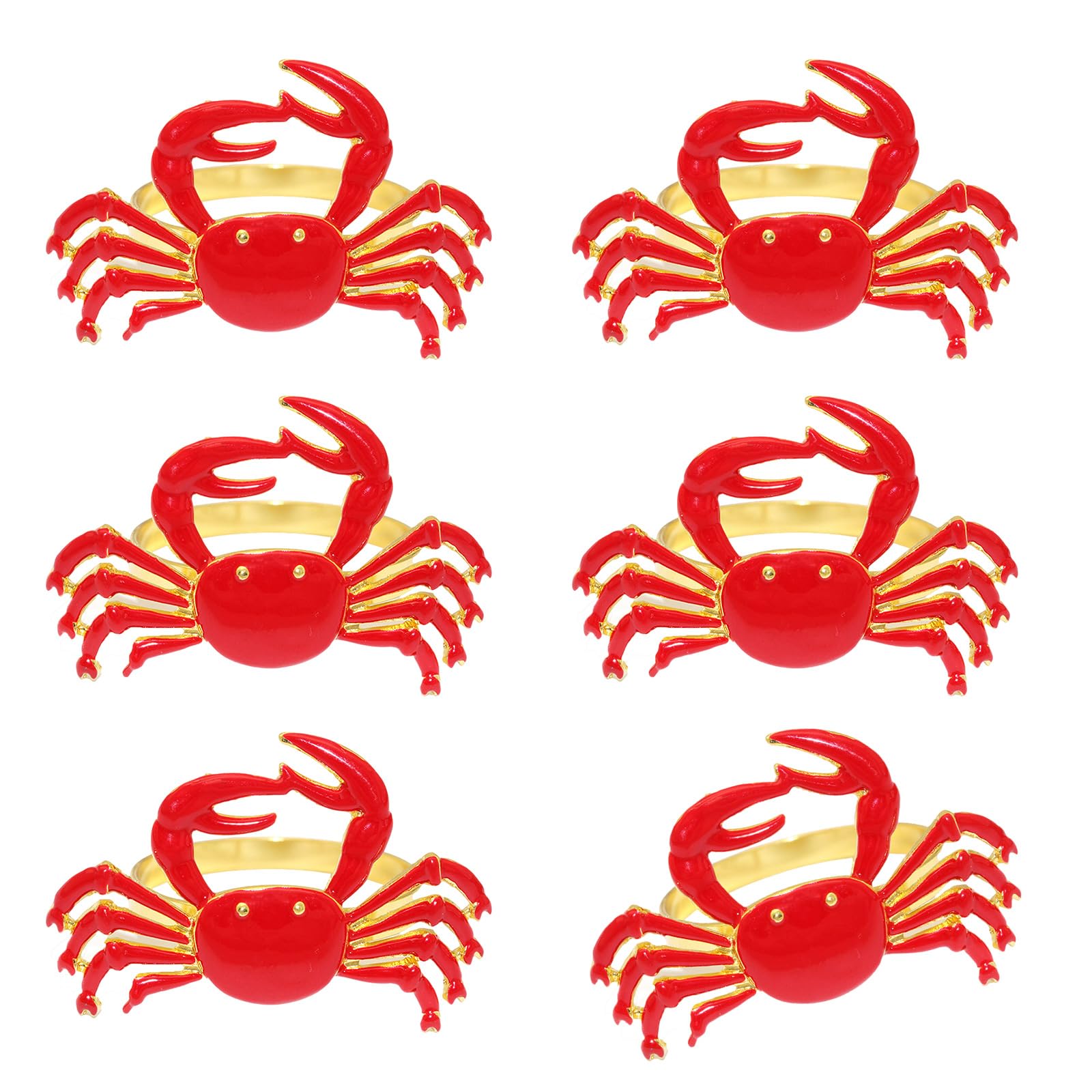 Marine Oriented Shrimp Napkin Hoop Compact Alloy Table Deck for Eateries Parties Rose Shrimp Napkin Holder