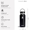 HYDRO FLASK - Wide Mouth Water Bottle 946 ml (32 oz) - Vacuum Insulated Stainless Steel Water Bottle with Leak Proof Flex Cap and Powder Coat - Surf