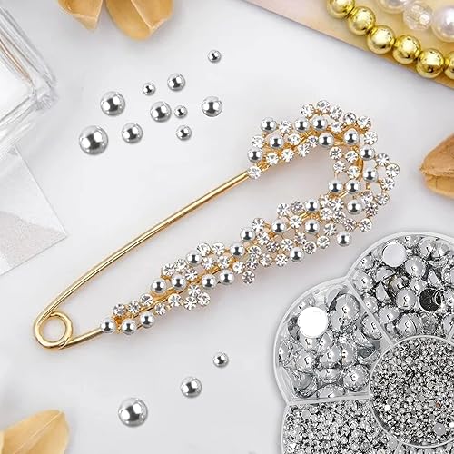 Miniatura 3 de 3100 perlas de uñas de 2345680.394 in para arte de uñas, perlas semicirculares para manualidades, joyas, collares, pulseras, decoraciones de