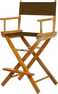 24" Director's Chair Honey Oak Frame-Brown Canvas