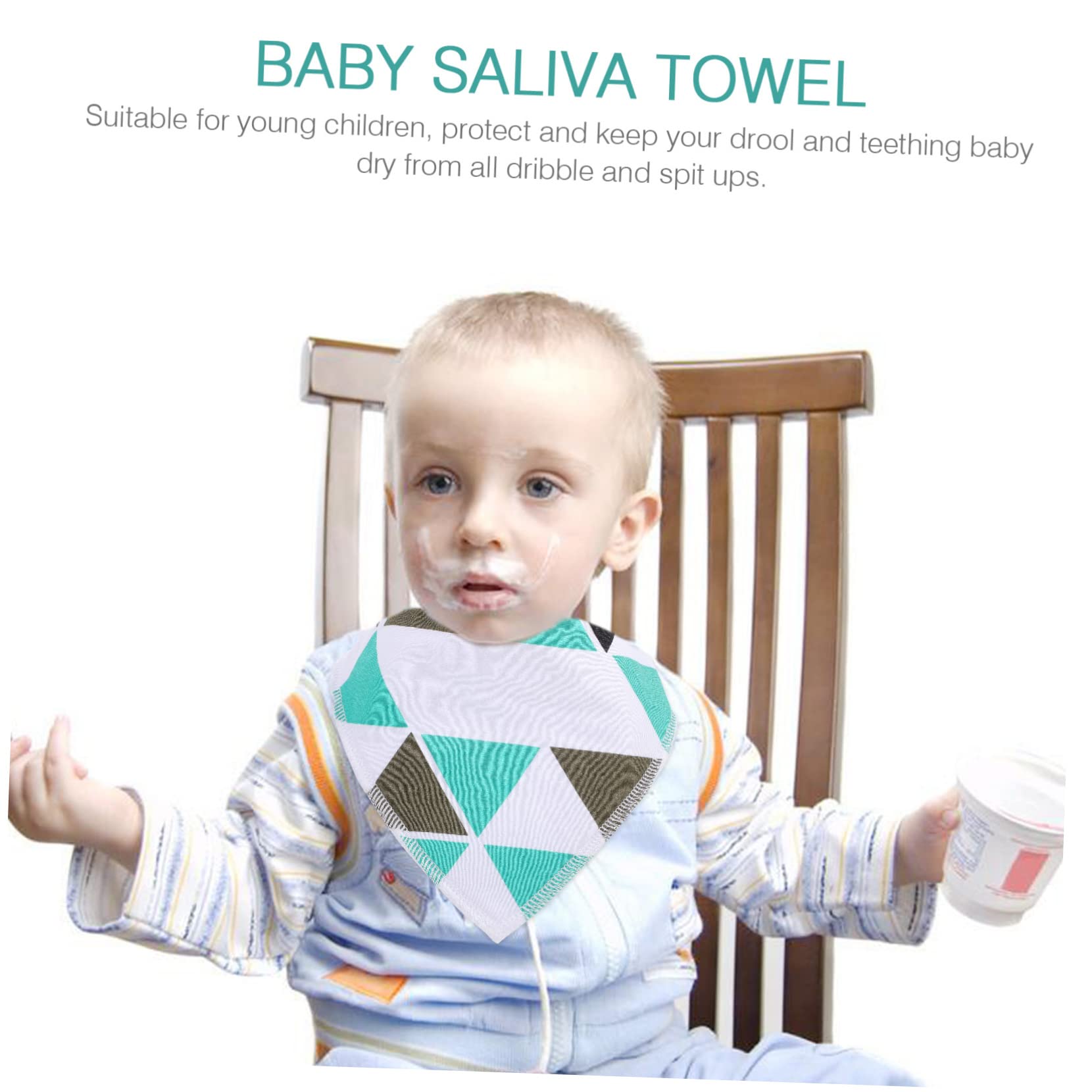 TOYANDONA 12piezas Baberos Infantiles Impermeables Bandana De Algodón Para Bebés Diseño Unisex Accesorios Para Alimentación De Recién Nacidos Fáciles De Llevar y Limpiar
