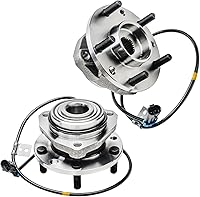 Detroit Axle 4WD Front Wheel Bearing Hub Pair for Chevy Blazer S10, GMC Jimmy Sonoma, Olds Bravada, Isuzu Hombre 1997-2005 - 5-Lug Assemblies