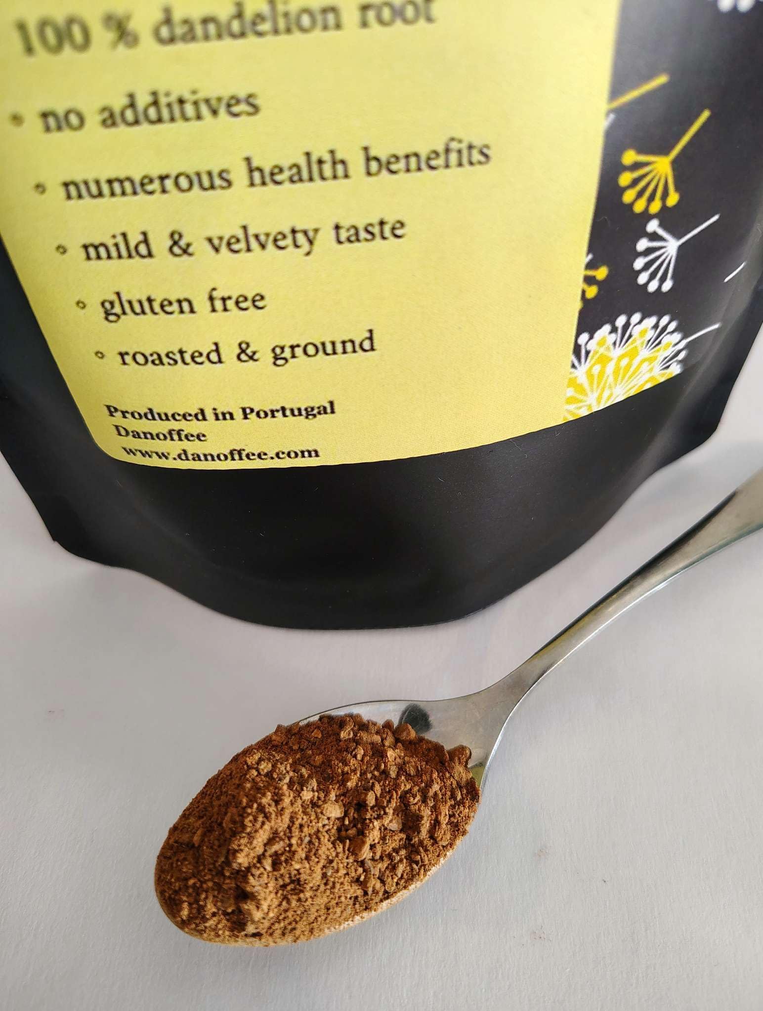 Danoffee Dandelion Root Coffee Substitute Ground Roast 200g Caffeine Free No Additives