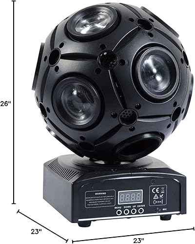 Miniatura 9 de Luces de fiesta de bola de discoteca 9 x 12 W RGBW 4 en 1 LED luces de discoteca estroboscópicas luces de baile luz de bola Dj luz de escenario