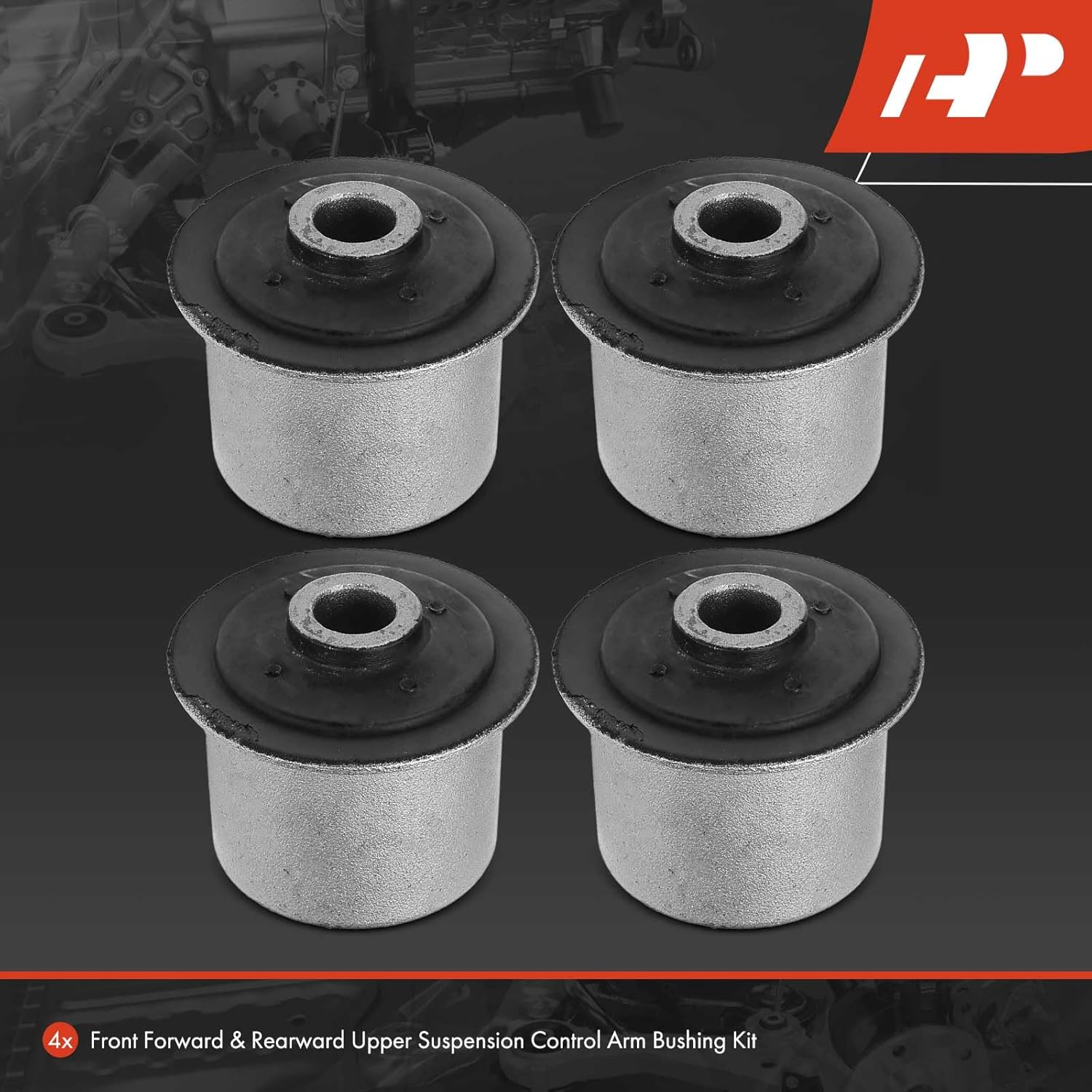 A-Premium 4 x Front Upper Control Arm Bushing Kit, Compatible with Jeep ZJ Series Grand Cherokee 2005-2010, XK Series Commander 2006-2010